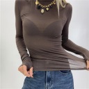 maglia in cashmere collo alto stretch